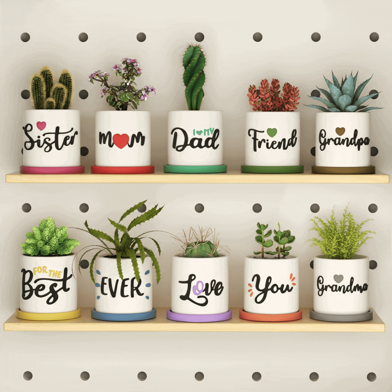 ラブグロウ プラントポット＆トレイ シリコンモールドコレクション