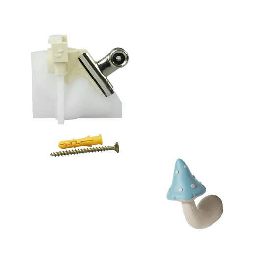 Mushroom Buddies Wall Cloth Coat Hook Silicone Mold CollectionCoat Hook MoldsSH1337