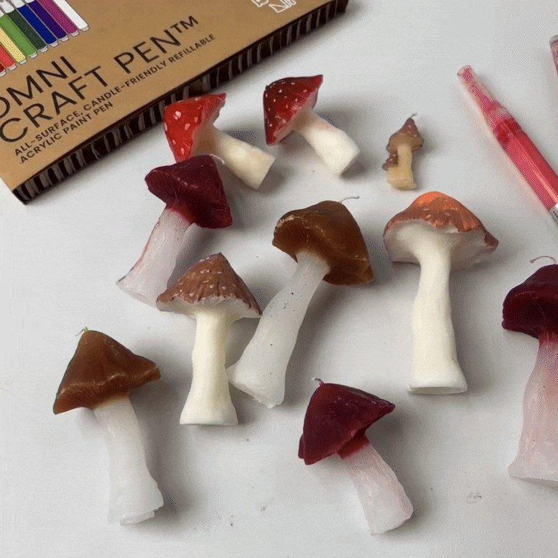 Mini Mushroom Forest Container Candle Silicone Mold Collection