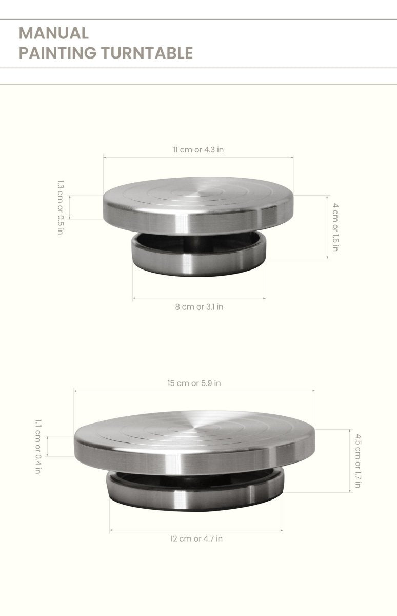 Manual Painting TurntableCraft ToolsA0556+A0557
