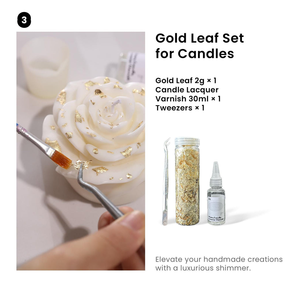 Buy Gold Leaf Set for Candles - Boowan Nicole