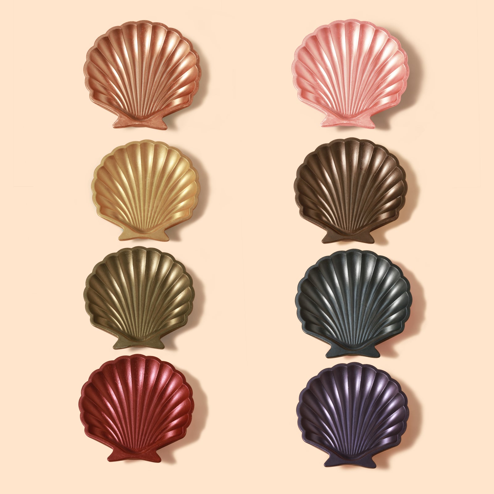 Глиттерный акриловый глянцевый герметик-лак с набором порошков из слюды - 8 металлических цветов