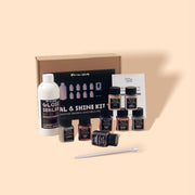 Glitter Colorable Acrylic Gloss Sealer Varnish with Mica Powder Kit-8 of Metallic Colors