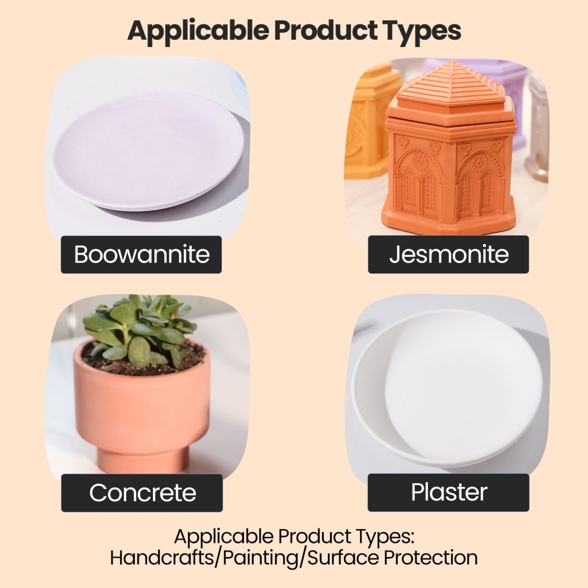 Glitter Colorable Acrylic Gloss Sealer Varnish with Mica Powder Kit - 8 of Metallic ColorsCraft Toolsst-19