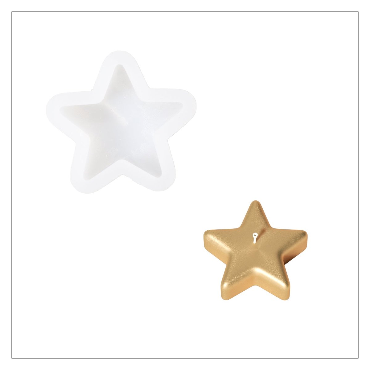 Twinkle Star Mini Candle Silicone Mold3D Candle MoldLZ0821
