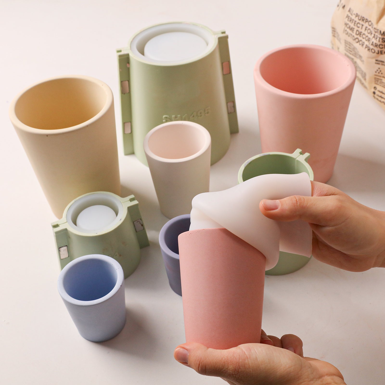 Minimal Candle Jar Silicone Mold Collection