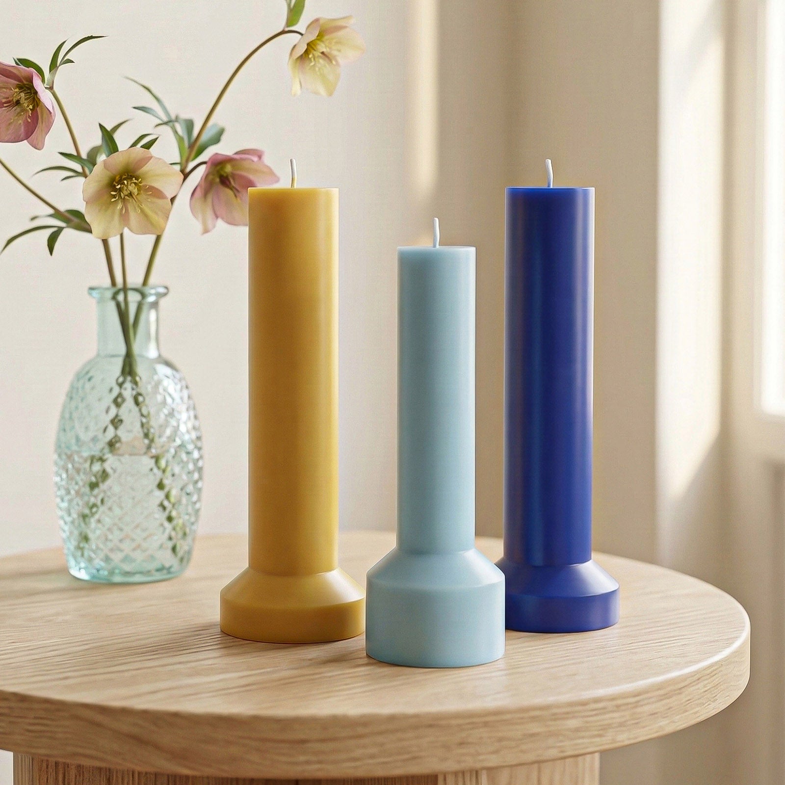 Modern Acrylic Pillar Candle Mold Set