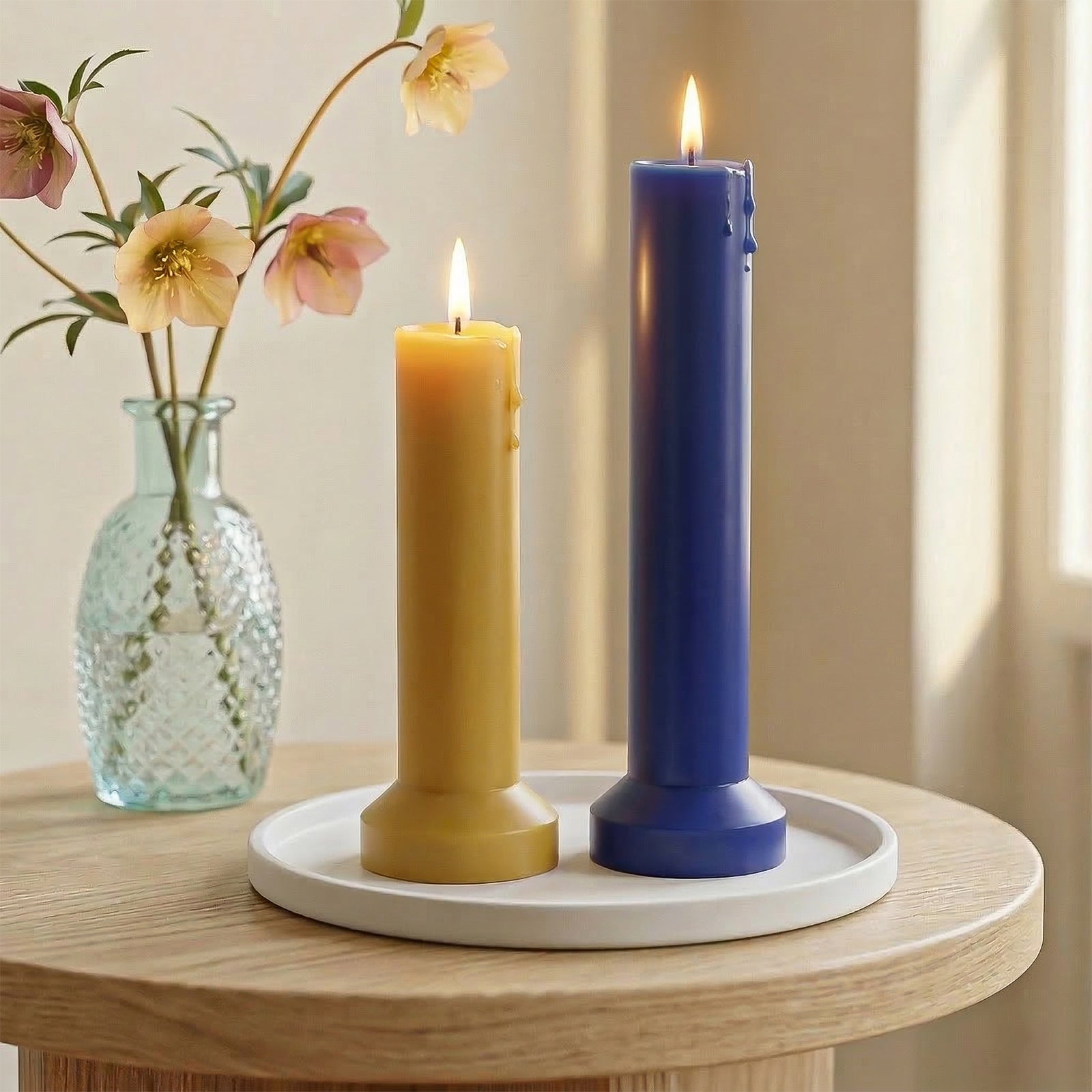 Modern Acrylic Pillar Candle Mold Set