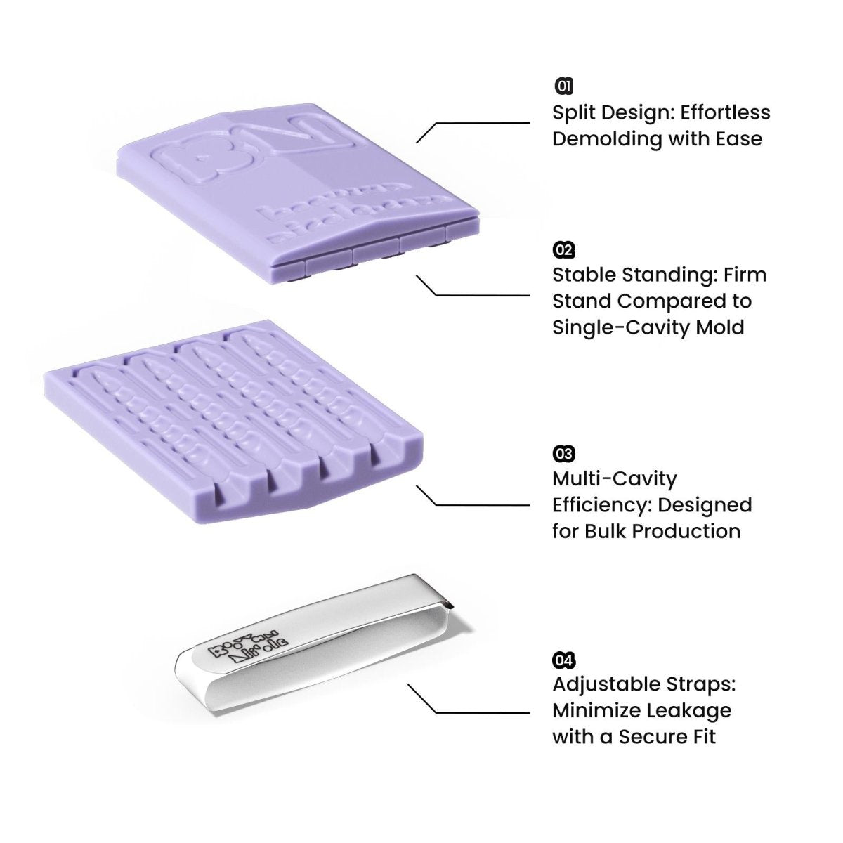 Split Demold: Effortless Demolding with Ease - Boowan Nicole