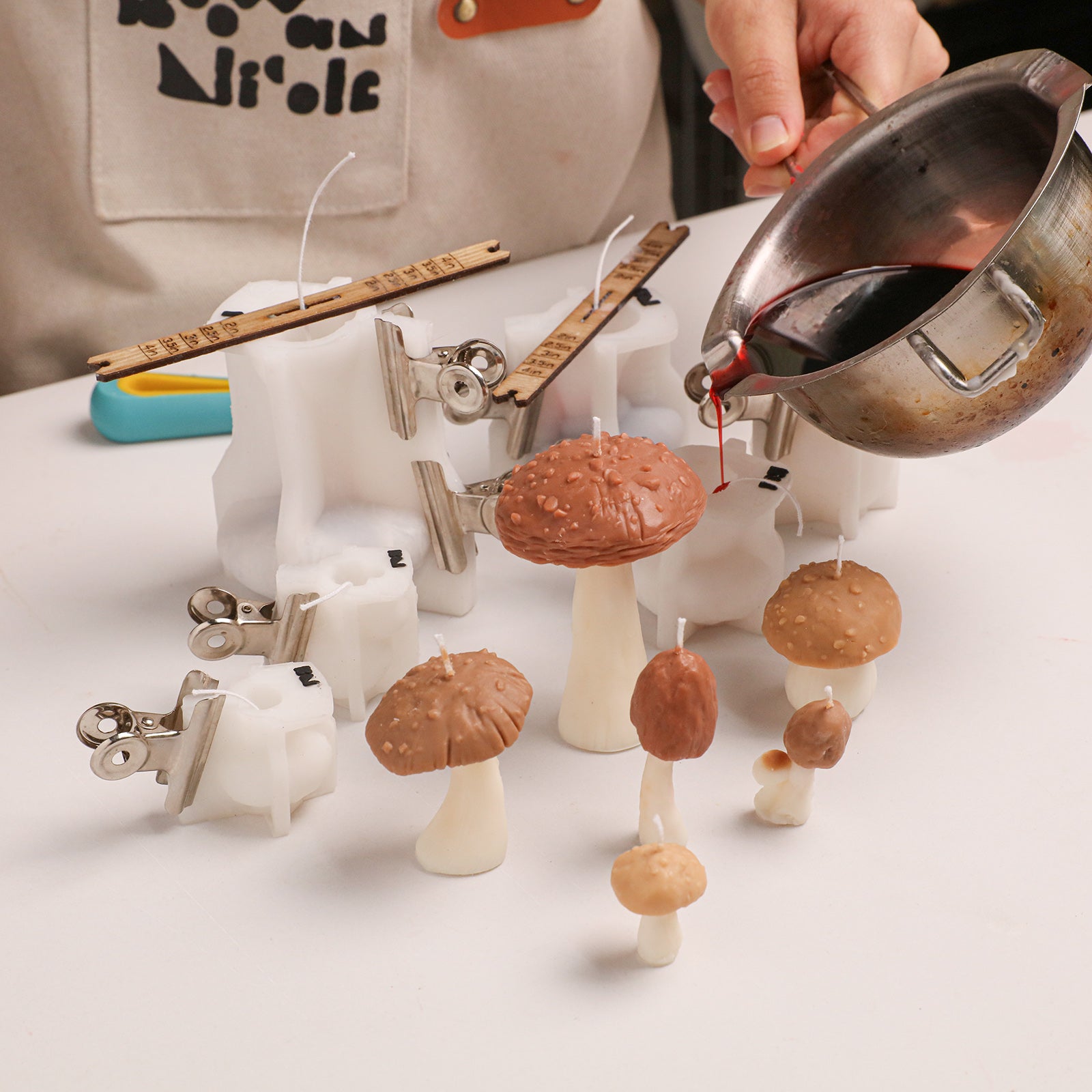 Mushroom Garden Candle Silicone Mold Collection