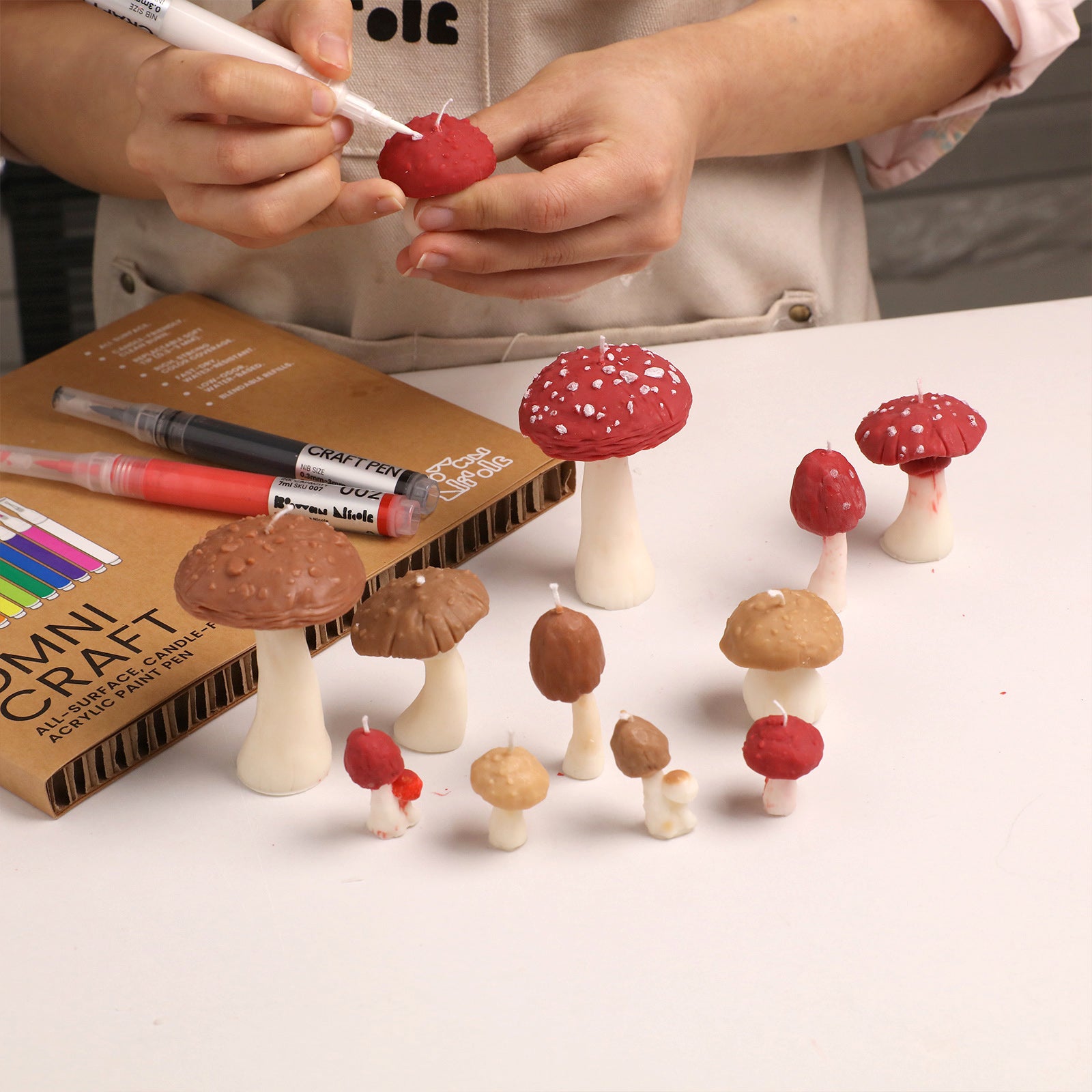 Mushroom Garden Candle Silicone Mold Collection