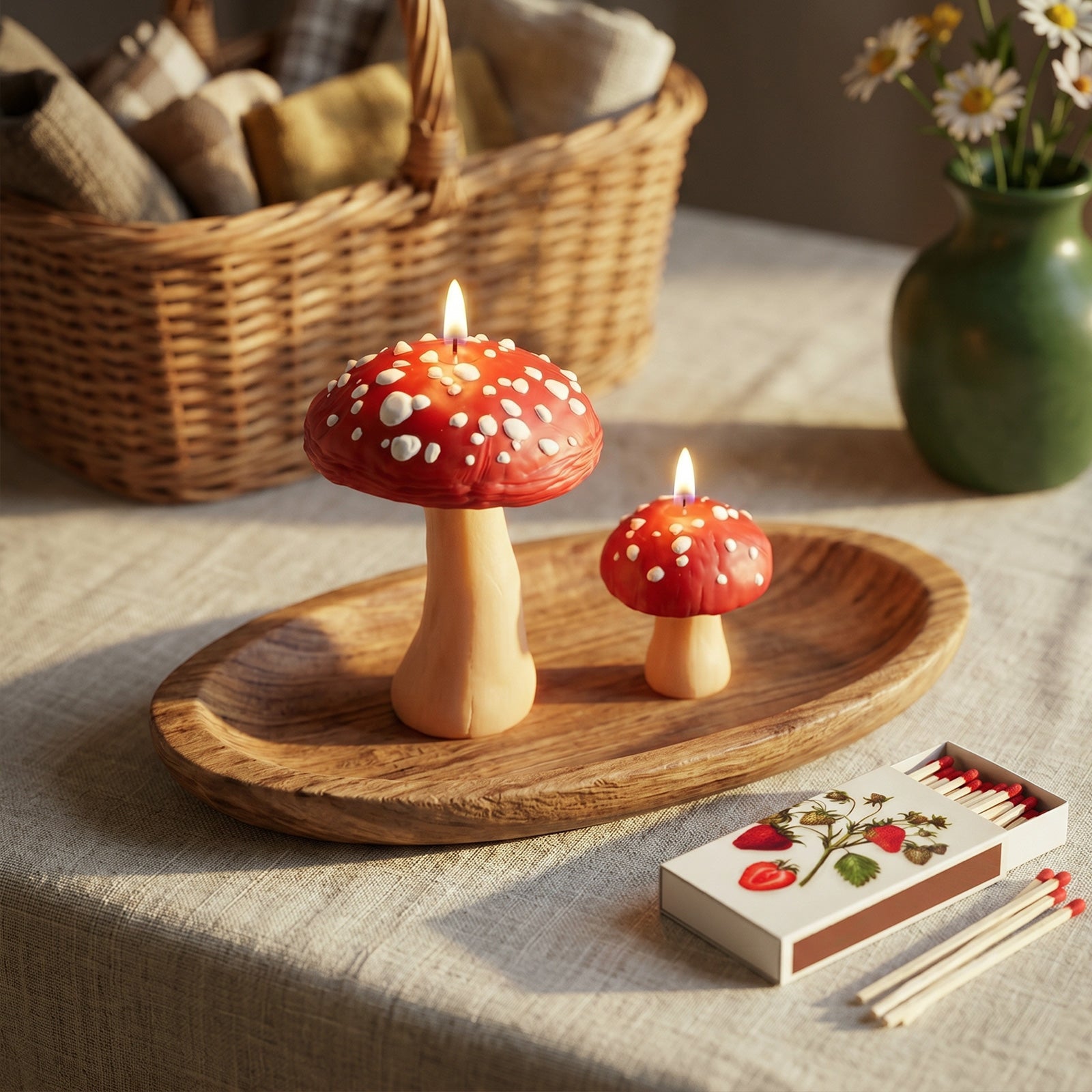 Mushroom Garden Candle Silicone Mold Collection