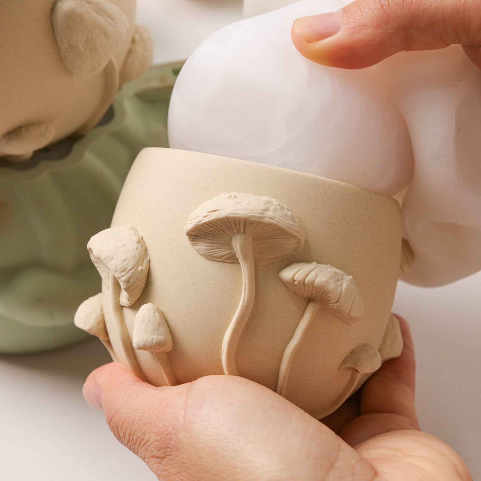 Mushroom Grove Candle Jar Silicone Mold Collection