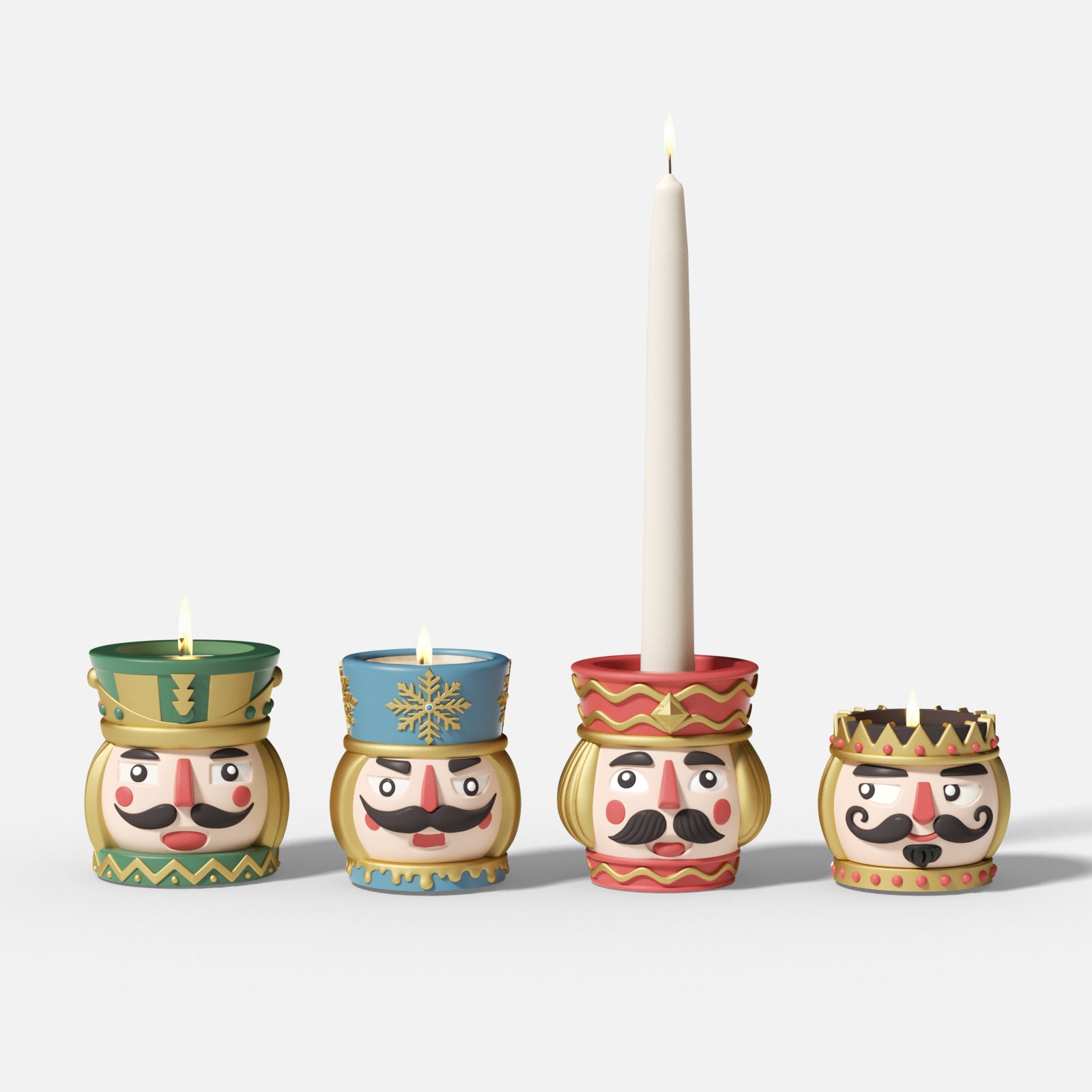 Nutcracker Parade Candle Holder - Boowan Nicole