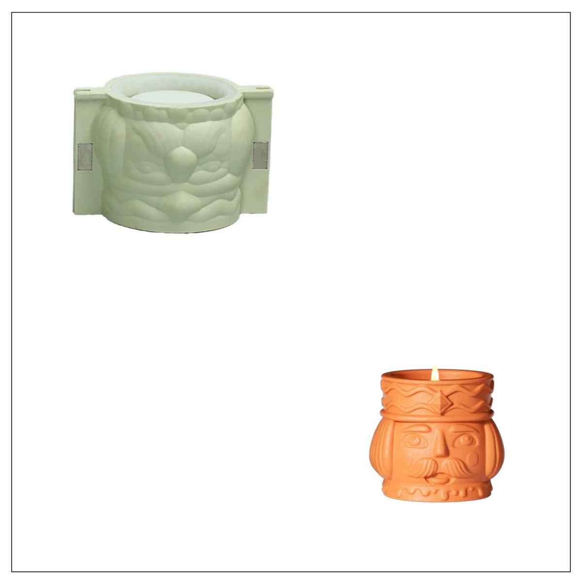 Nutcracker Kingdom Candle Jar Silicone Mold CollectionCandle Jar MoldSH1260