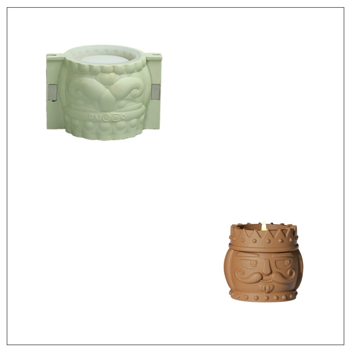 Nutcracker Kingdom Candle Jar Silicone Mold CollectionCandle Jar MoldSH1259