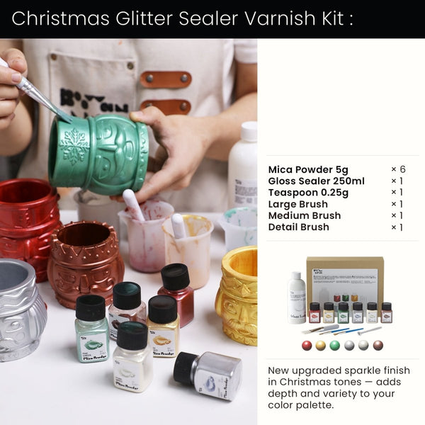 クリスマスきらめき密封ニスセット