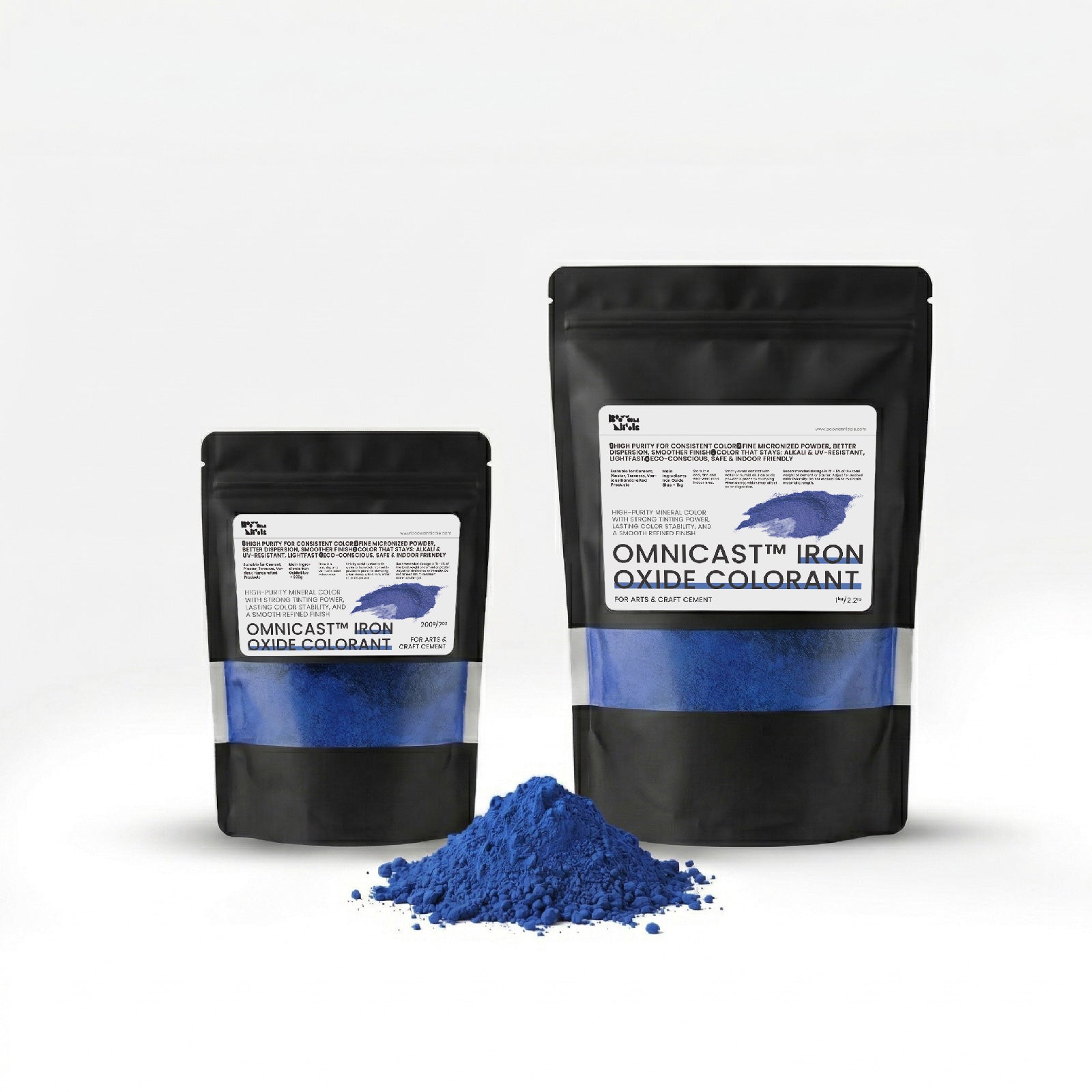 Omnicast Iron Oxide Colorant Blue Pigment Bags - Boowan Nicole