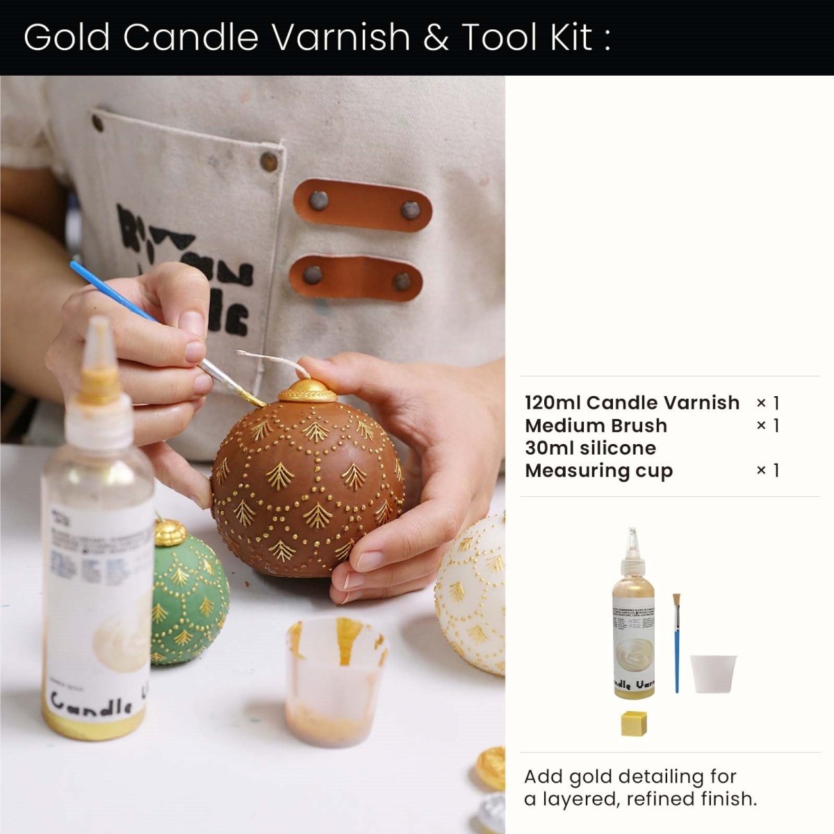 Ornate Lace Christmas Bauble Candle Silicone Mold3D Candle MoldST-32