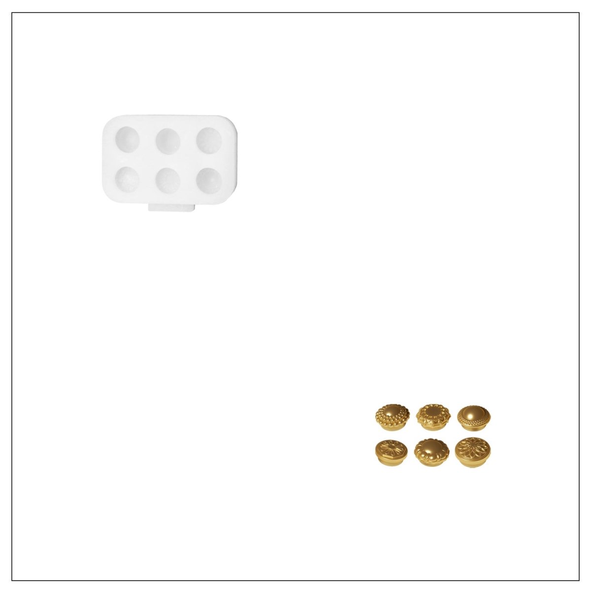 Ornate Lace Christmas Bauble Candle Silicone Mold3D Candle MoldLZ0950