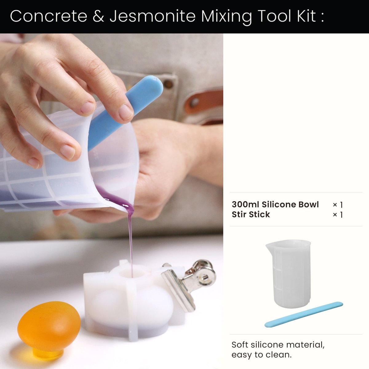 Rebble Knob Handle Silicone MoldOffice Accessories MoldA0507