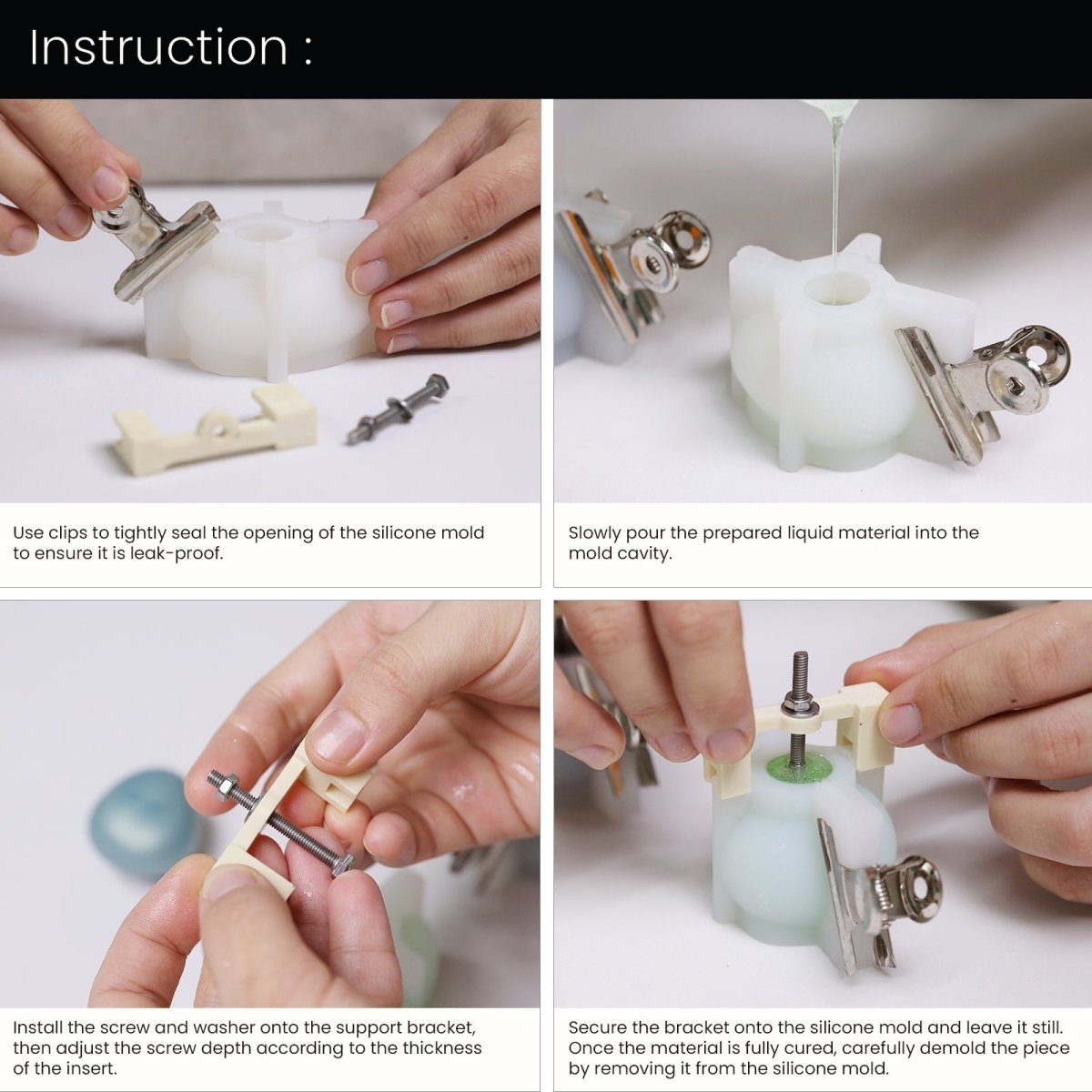 Rebble Knob Handle Silicone MoldOffice Accessories MoldSH1315+SH1321+A0558