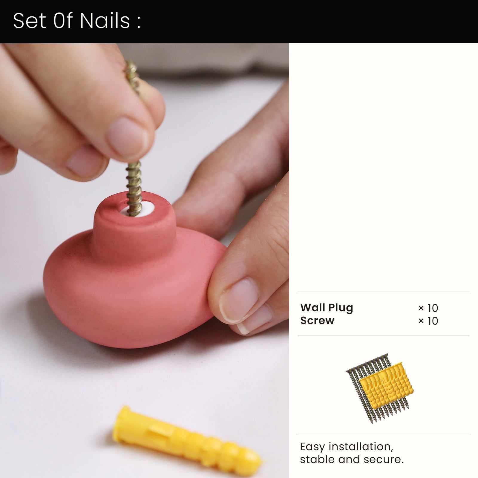 Pebble Wall Cloth Coat Hook Silicone MoldCoat Hook MoldsA0567*10