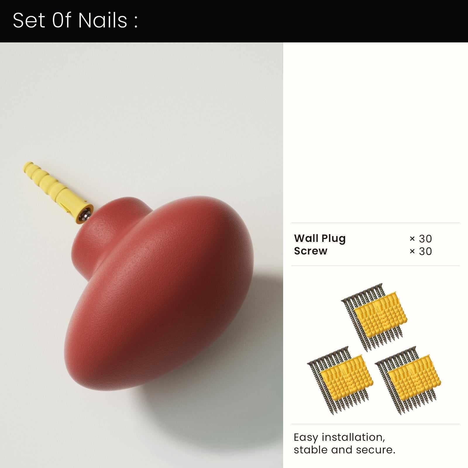 Pebble Wall Cloth Coat Hook Silicone MoldCoat Hook MoldsA0567*30