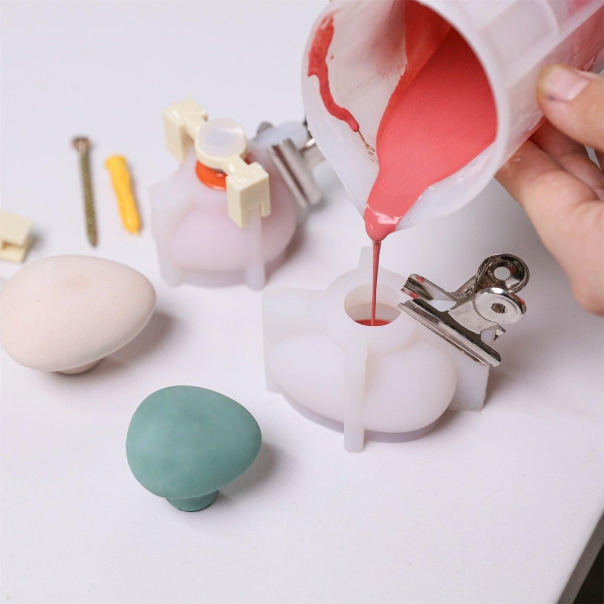 Pebble Wall Cloth Coat Hook Silicone MoldCoat Hook MoldsSH1315+SH1323+A0567