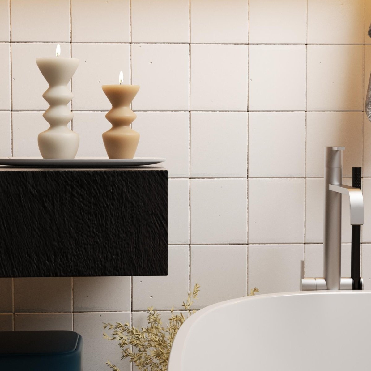 Geometric Hourglass Pillar Candle Silicone Mold3D Candle MoldLZ0720