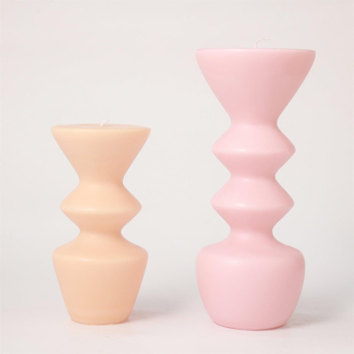 Geometric Hourglass Pillar Candle Silicone Mold3D Candle MoldLZ0720