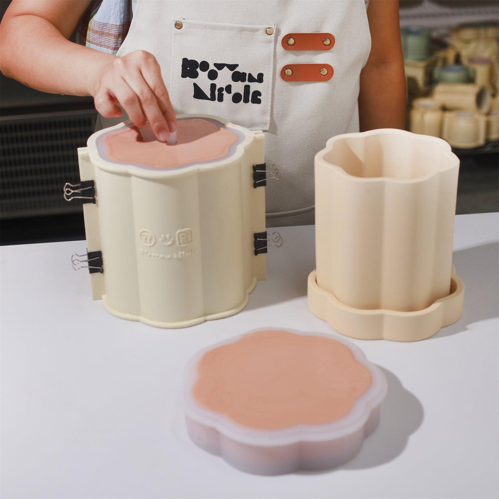 Силиконовая форма для цветочного горшка в виде колонны Макс