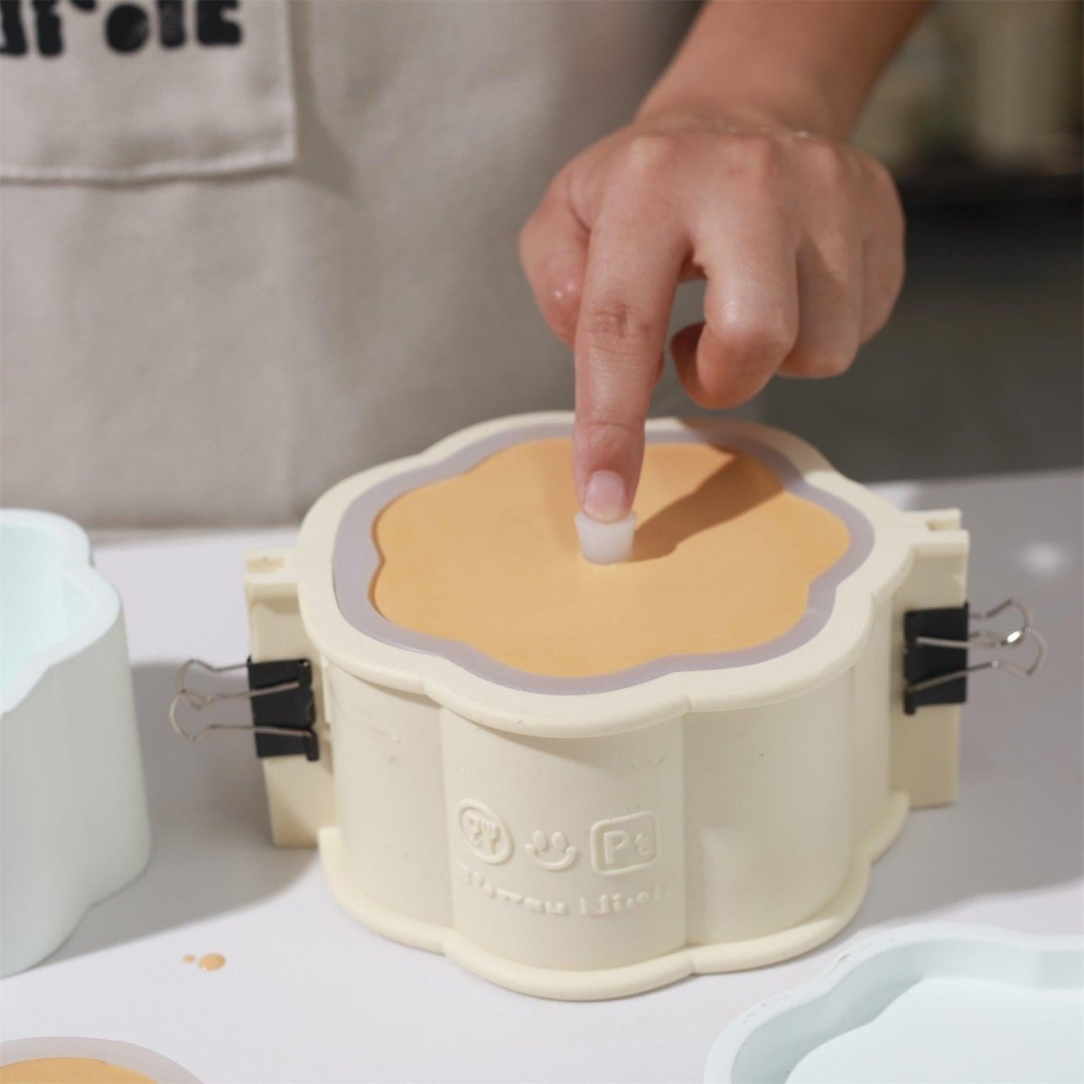 Mini Floral Column Plant Pot Silicone MoldConcrete MoldsSH1085-1-2