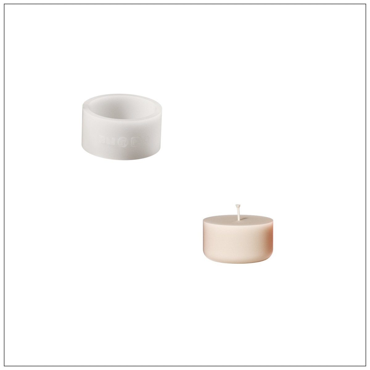 Pomegranate Treasure Candle Jar Silicone Mold & Refill Silicone MoldCandle Jar MoldLZ0833