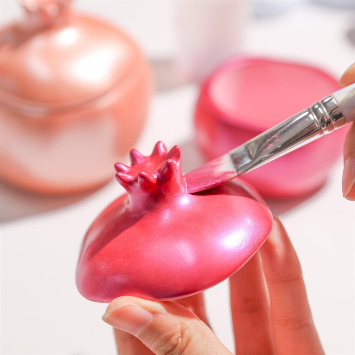 Pomegranate Treasure Candle Jar Silicone Mold & Refill Silicone MoldCandle Jar MoldSH1191-1-2