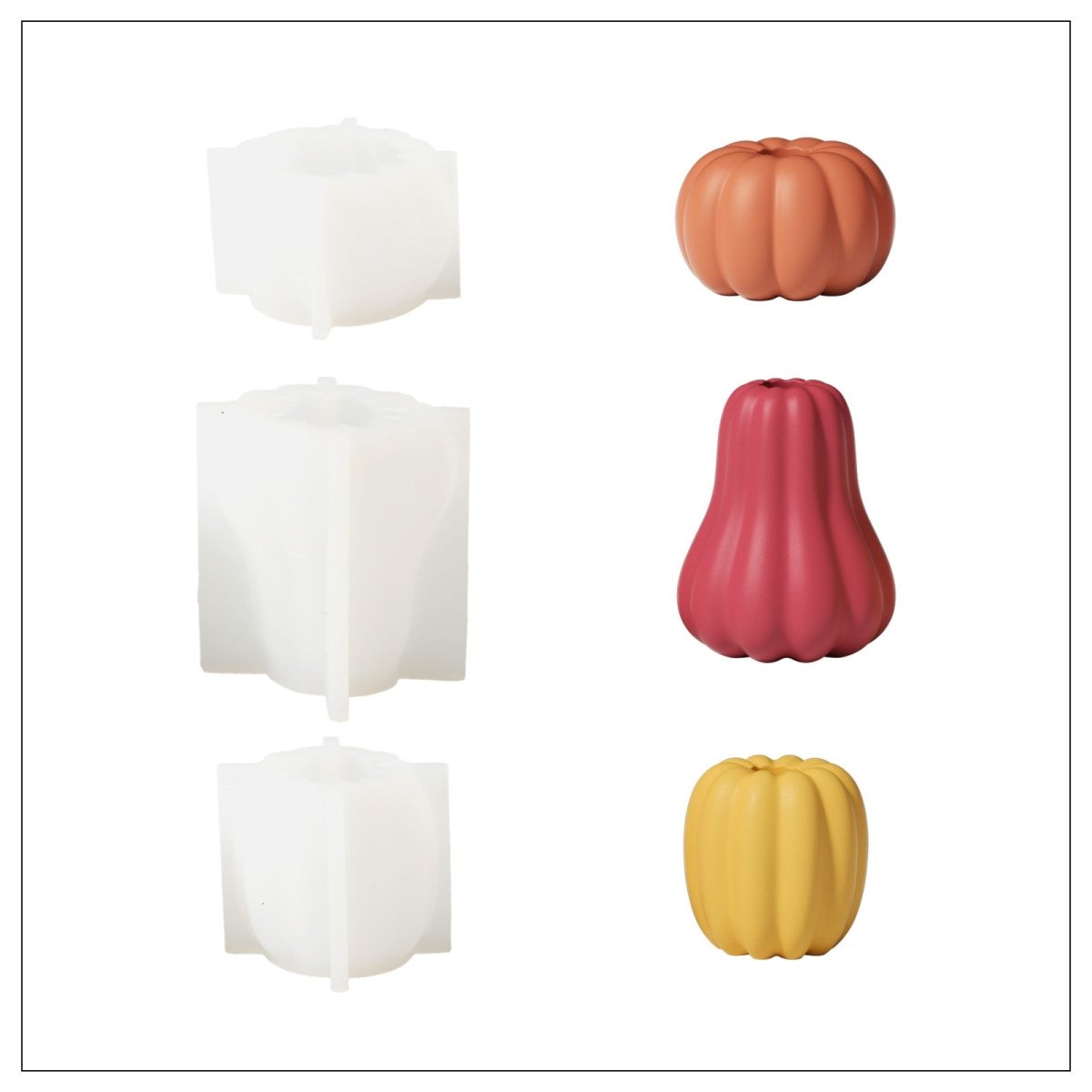 Buy Plumpkin & Chubkin & Tall Lantern Candle Holder Mold- Boowan Nicole
