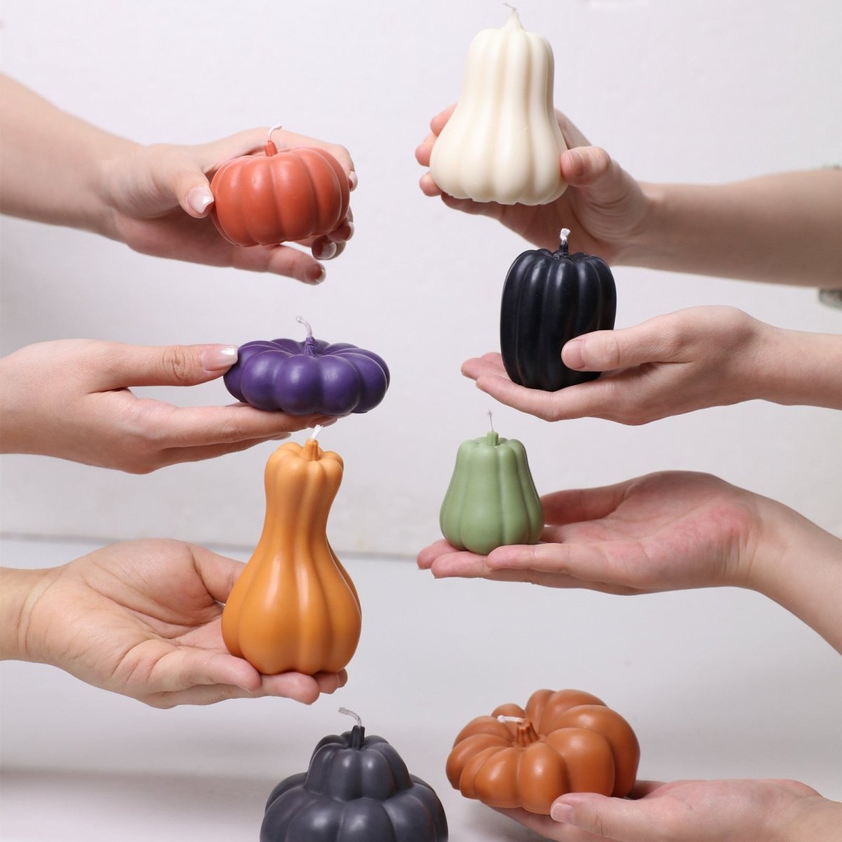The Pumpkin Parade Candle Silicone Mold Collection3D Candle MoldLZ0829+LZ0830+LZ0831+LZ0807