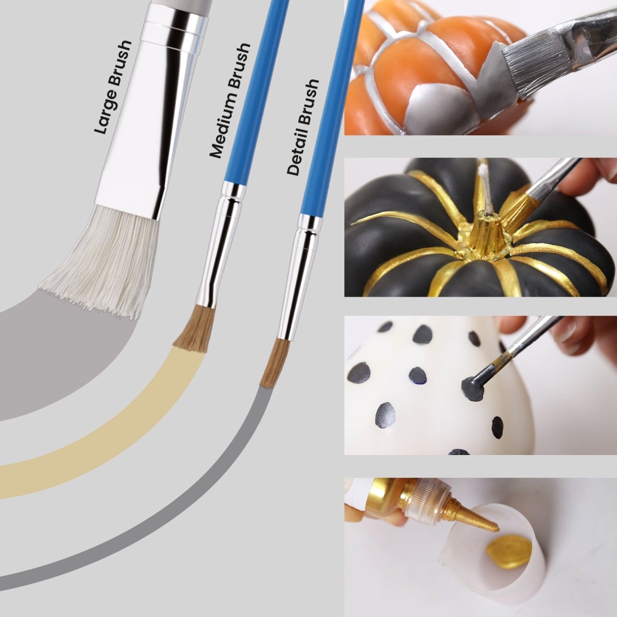 The Pumpkin Parade Candle Silicone Mold Collection3D Candle MoldLZ0829+LZ0830+LZ0831+LZ0807