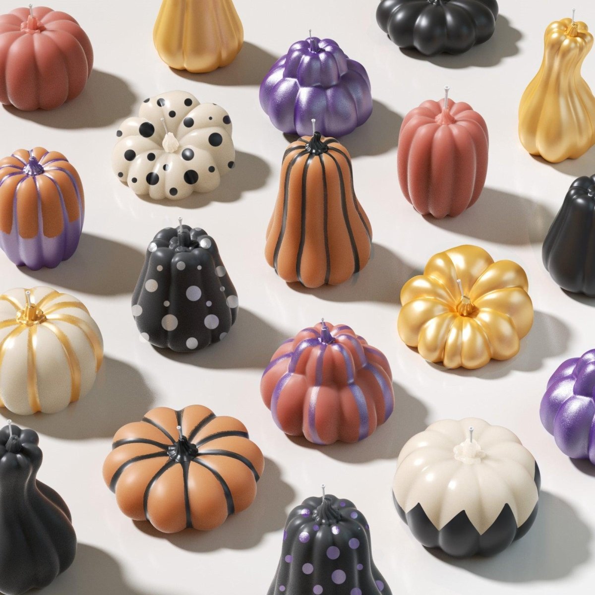 The Pumpkin Spell Candle Silicone Mold Collection3D Candle MoldLZ0806