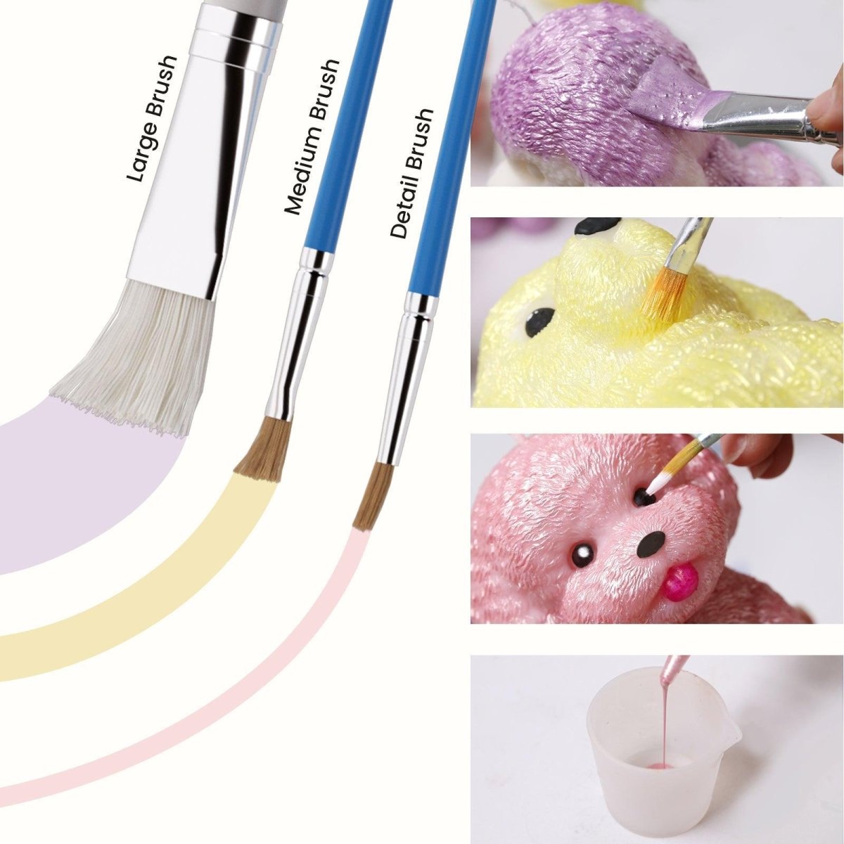 Puppy Pals Candle Silicone Mold Collection3D Candle MoldLZ0877