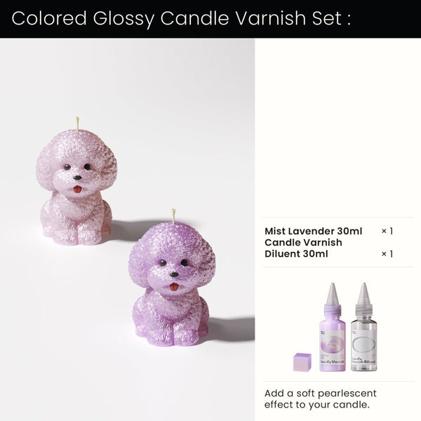 Kerzenlack - Nebel Lavendel