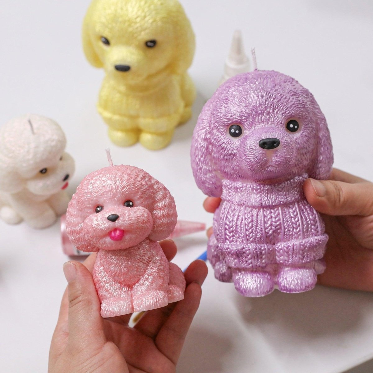 Puppy Pals Candle Silicone Mold Collection3D Candle MoldLZ0877