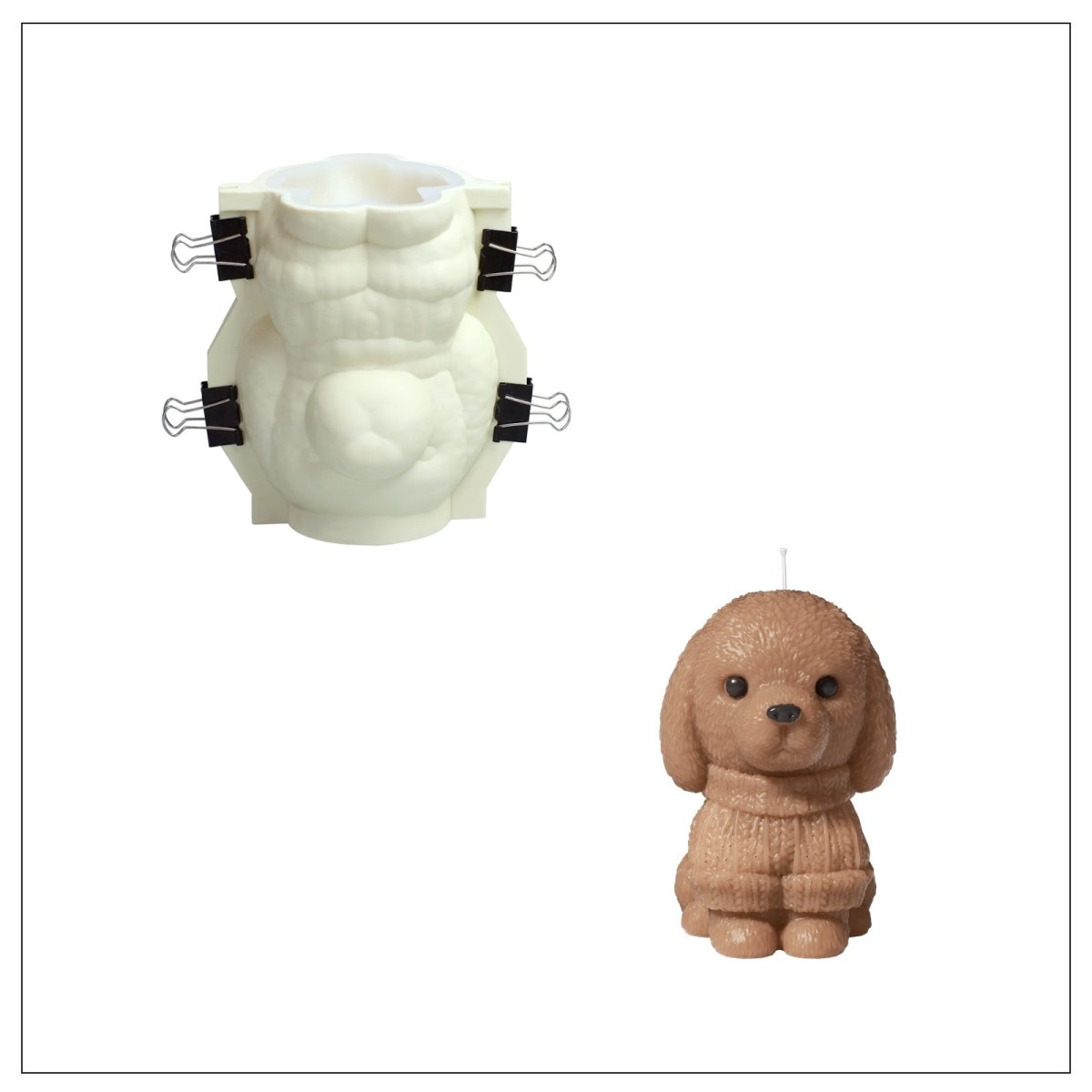 Buy Pudding Dog Candle Silicone Mold - Boowan Nicole