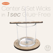Center & Set Wick in 1 sec glue-free - Boowan Nicole