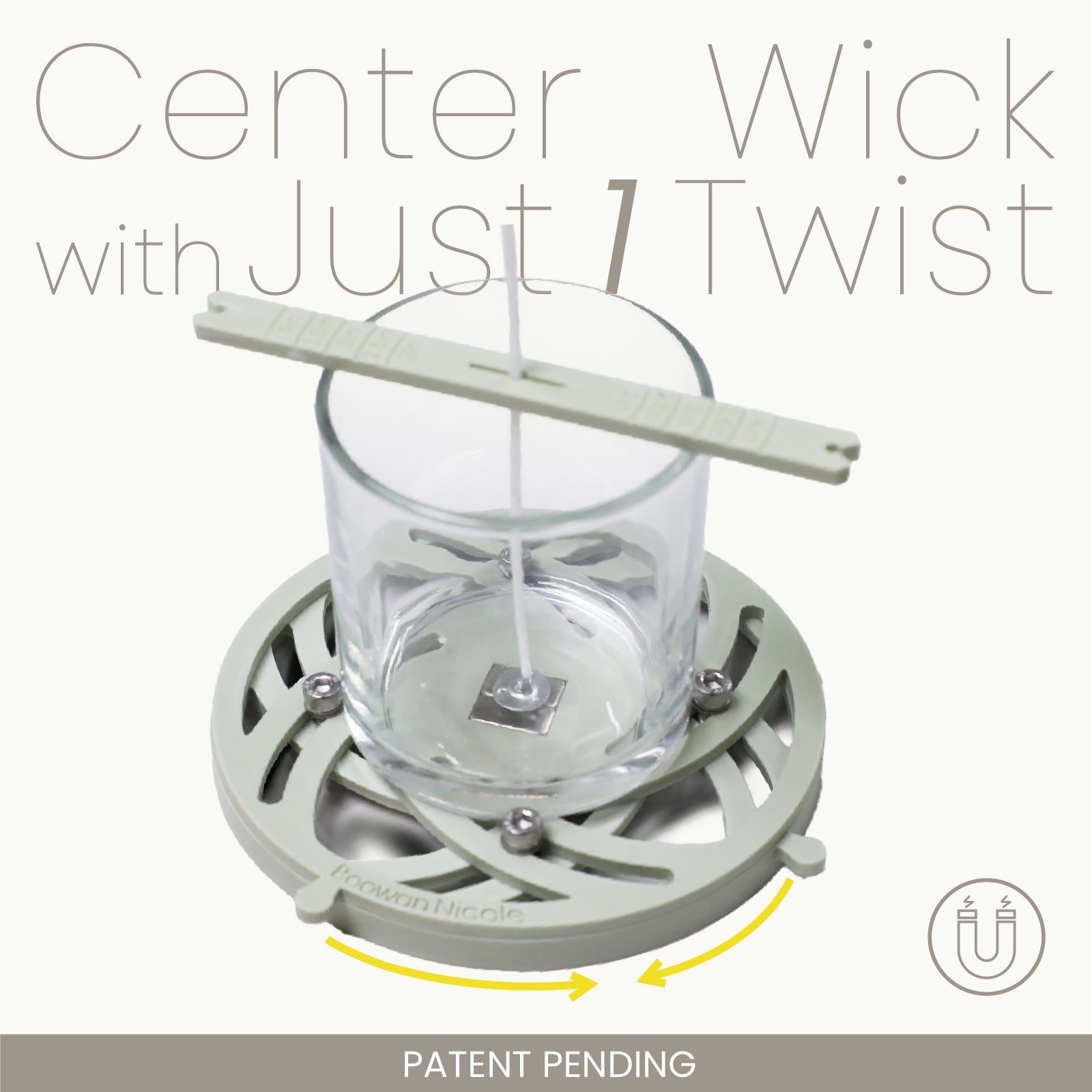 Quick Magnetic Candle Wick Centering Setter Tool Pro