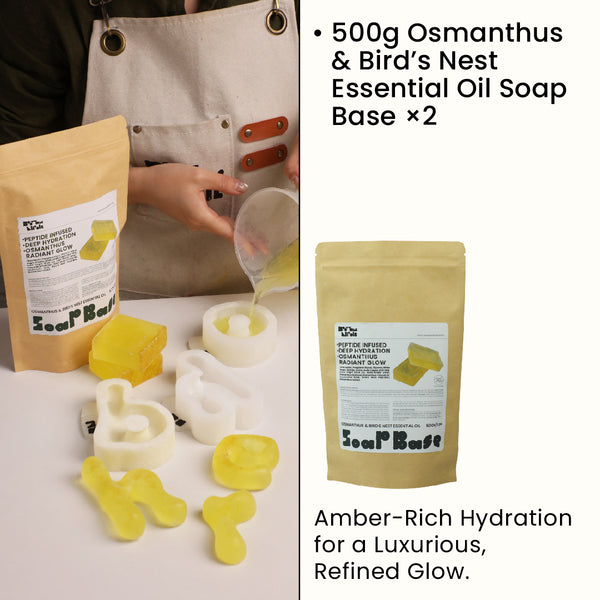 Osmanthus & Bird’s Nest Essential Oil Soap Base – 2 × 500g