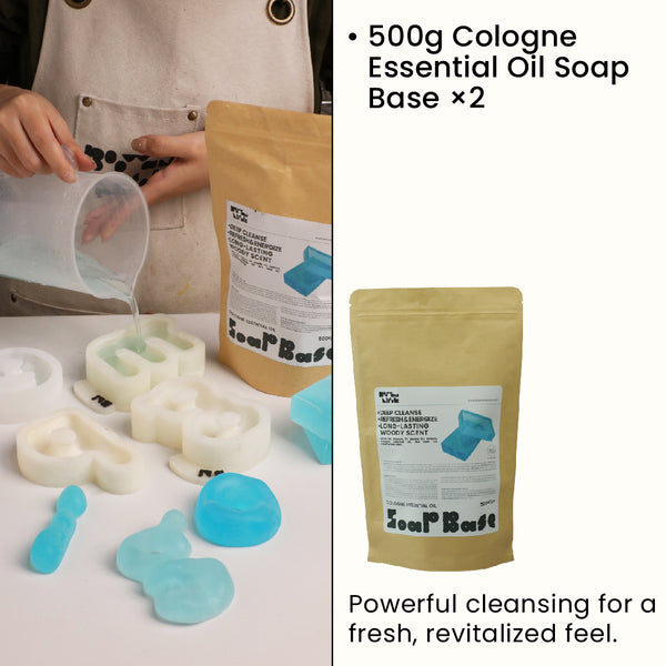 Cologne Essential Oil Soap Base – 2 × 500g