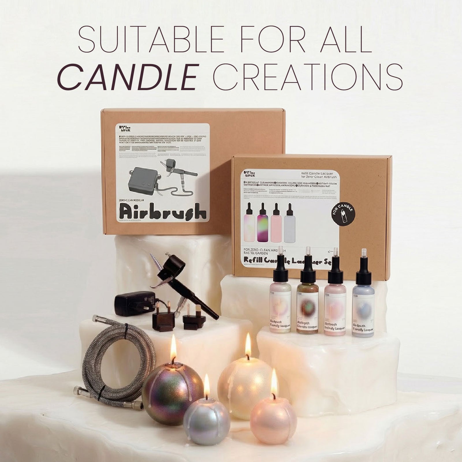 Refill Candle Lacquer for Airbrush— 4 of Pearl Colors