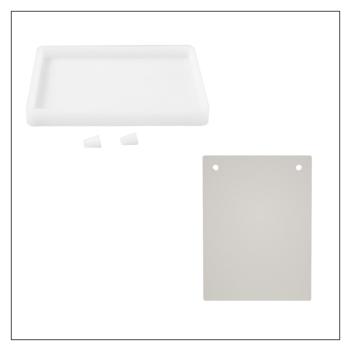 studio.mARTinchen × Boowan Nicole | Rectangle Slate Plaque Silicone MoldConcrete MoldsSH1131