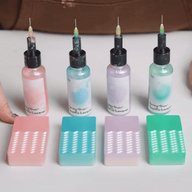 Video showcasing dynamic effects of airbrushed finish on crafts -Boowan Nicole